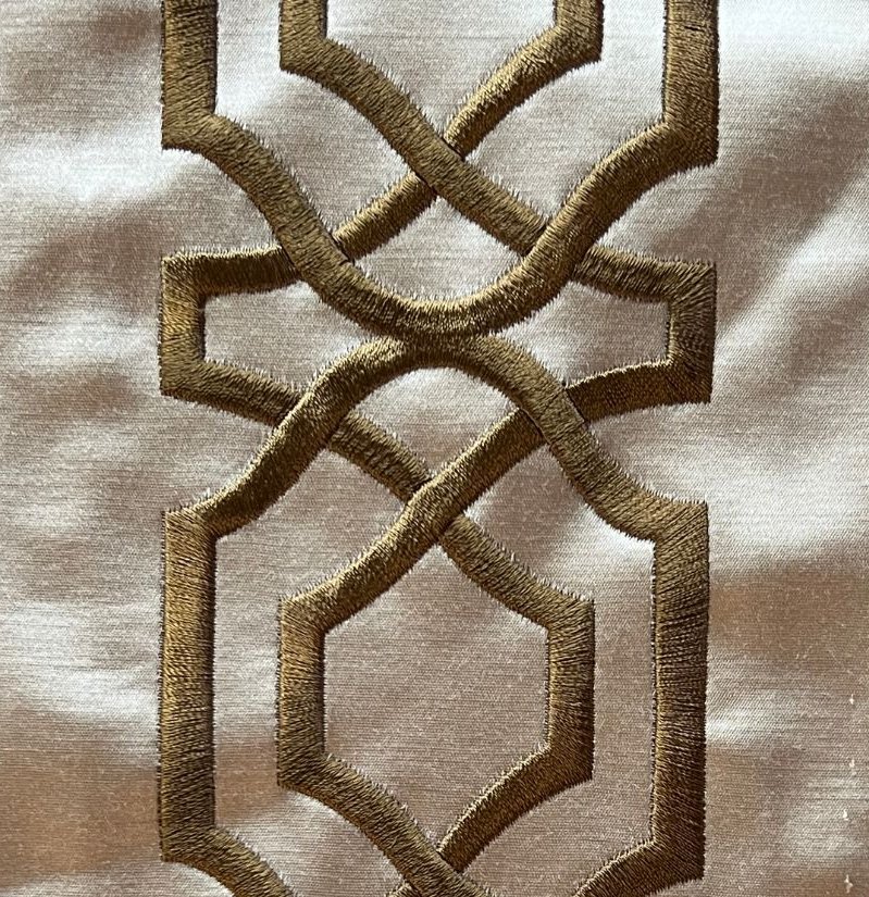 Embroidered tape, detail